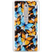 Прозрачный чехол Uprint Nokia 6 2018 Butterfly Morpho