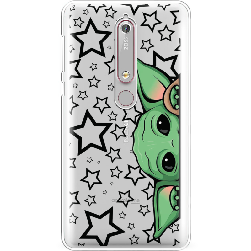 Прозрачный чехол Uprint Nokia 6 2018 Baby Yoda