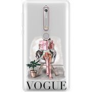 Прозрачный чехол Uprint Nokia 6 2018 VOGUE