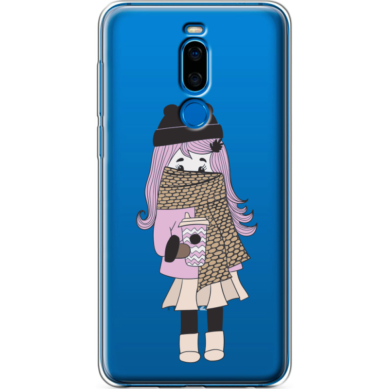 Прозрачный чехол Uprint Meizu X8 Winter Morning Girl