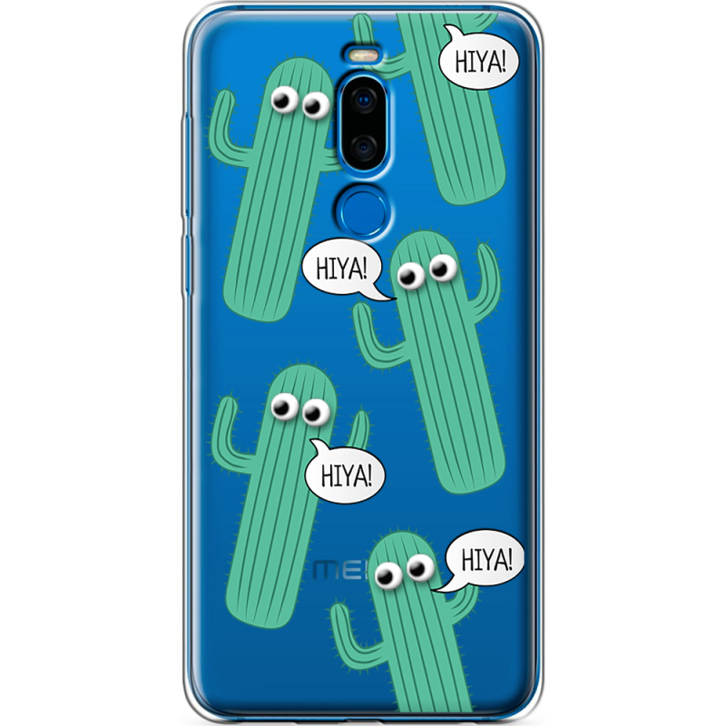 Прозрачный чехол Uprint Meizu X8 с 3D-глазками HIYA