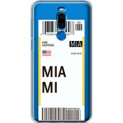 Прозрачный чехол Uprint Meizu X8 Ticket Miami