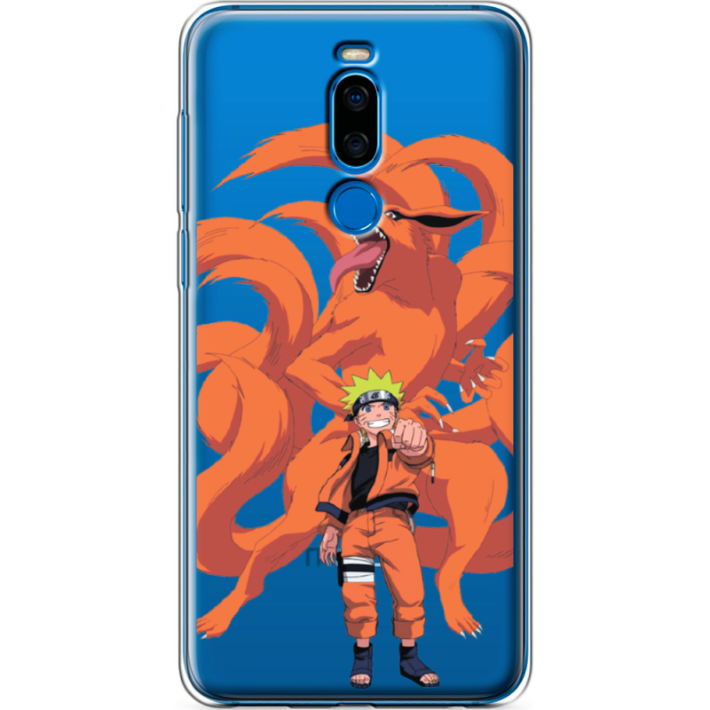 Прозрачный чехол Uprint Meizu X8 Naruto and Kurama