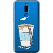 Прозрачный чехол Uprint Meizu X8 Segull in Cofee Pool