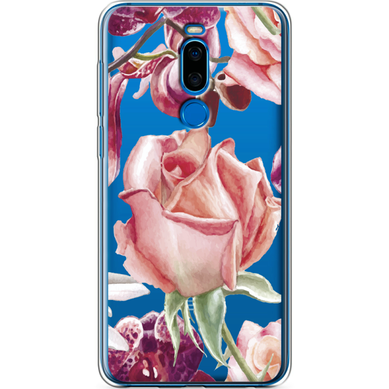 Прозрачный чехол Uprint Meizu X8 Rose