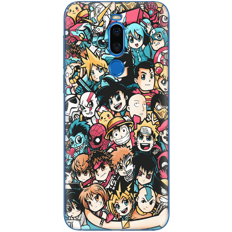 Чехол Uprint Meizu X8 Anime Stickers