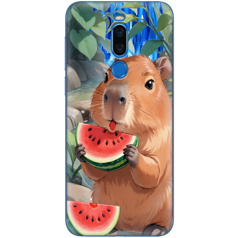 Чехол Uprint Meizu X8 Капібара з кавуном