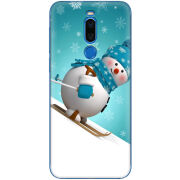 Чехол Uprint Meizu X8 Skier Snowman