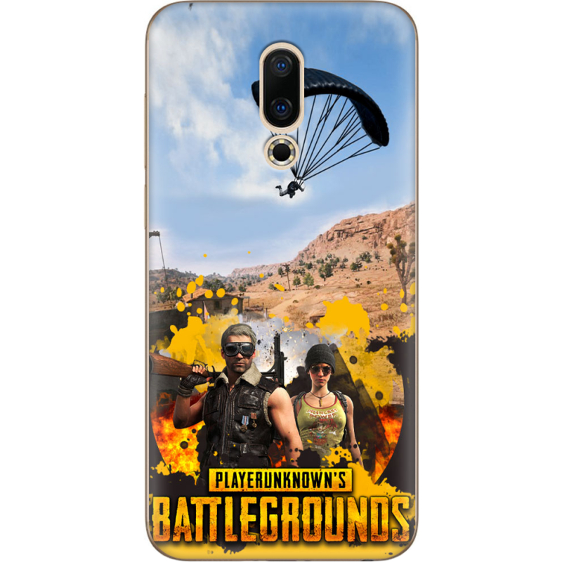 Чехол Uprint Meizu 16X Pubg parachute