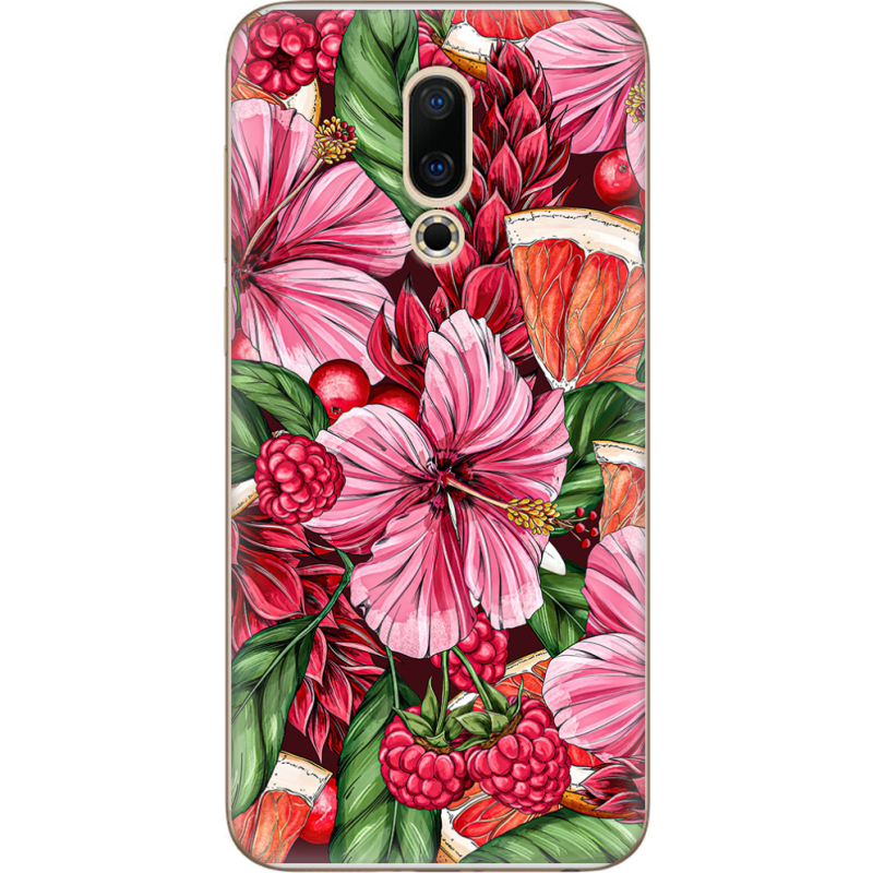 Чехол Uprint Meizu 16X Tropical Flowers