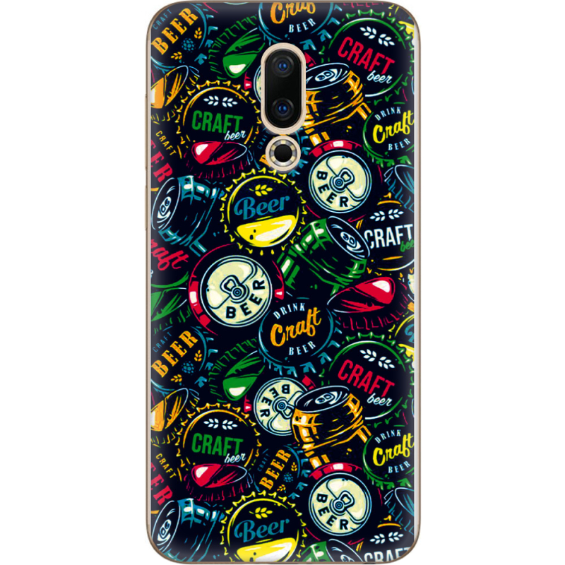 Чехол Uprint Meizu 16X Bottle Caps