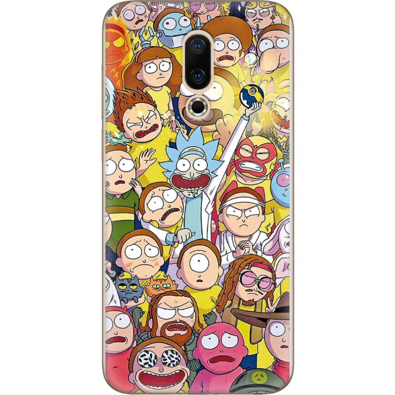 Чехол Uprint Meizu 16X Rick and Morty