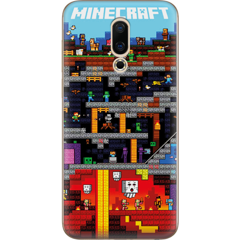 Чехол Uprint Meizu 16X Minecraft Lode Runner
