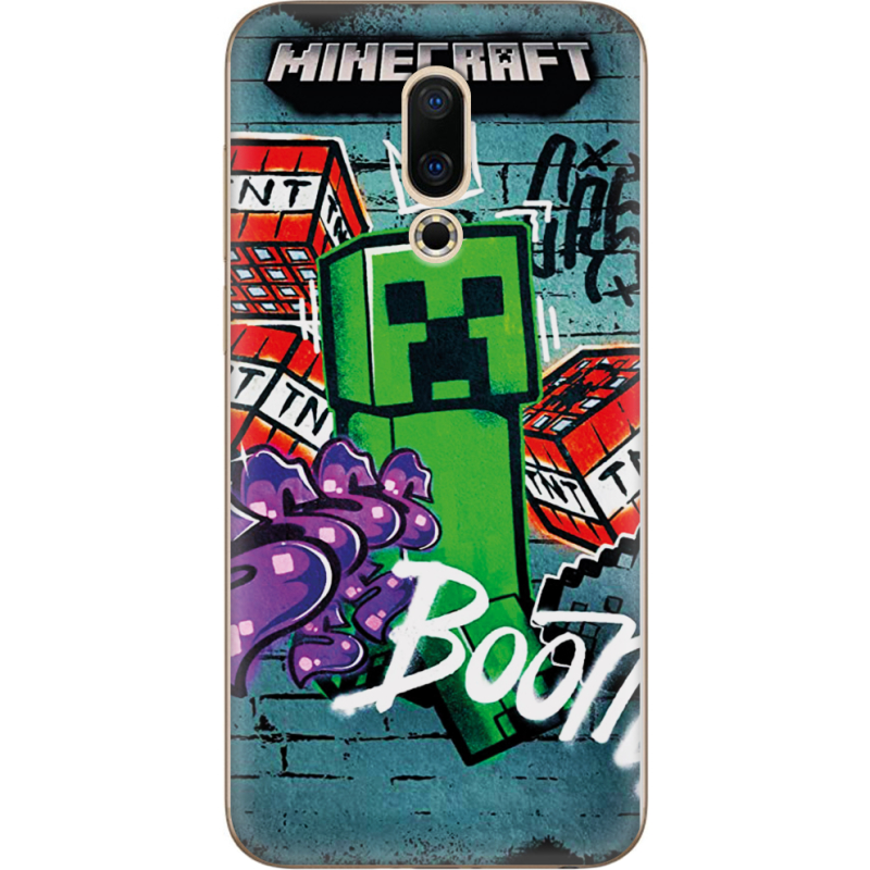 Чехол Uprint Meizu 16X Minecraft Graffiti