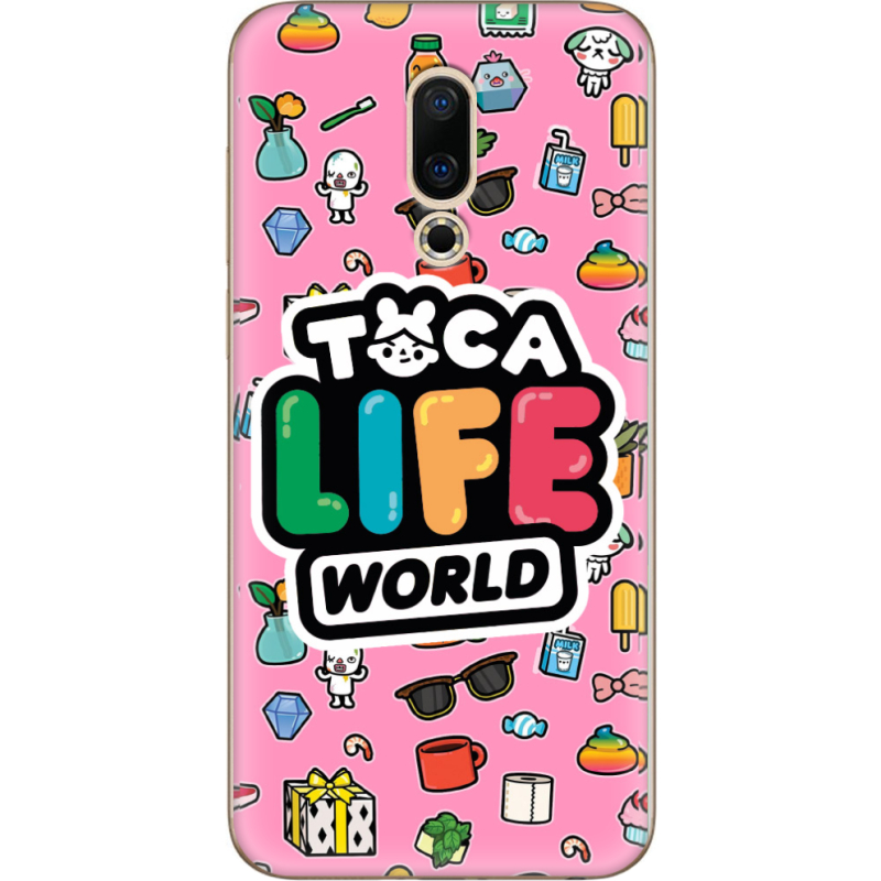 Чехол Uprint Meizu 16X Toca Boca Life World