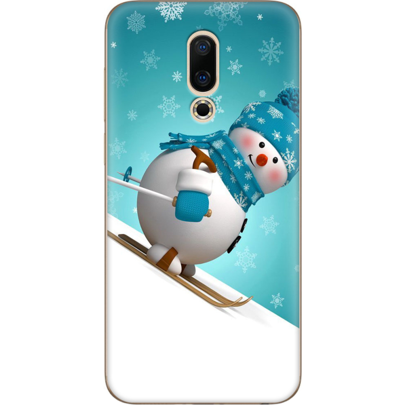 Чехол Uprint Meizu 16X Skier Snowman