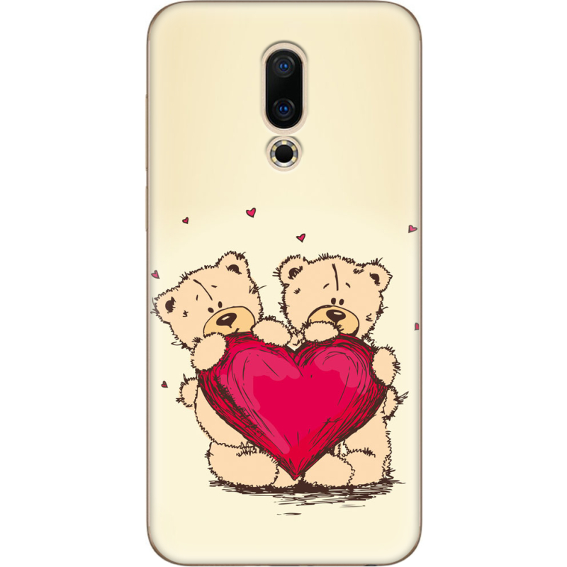 Чехол Uprint Meizu 16X Teddy Bear Love