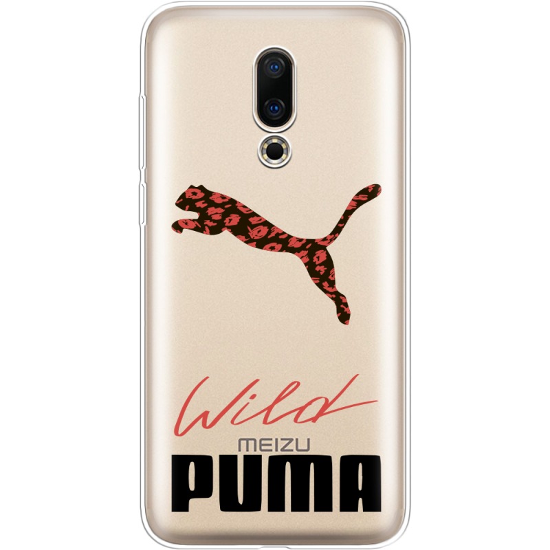 Прозрачный чехол Uprint Meizu 16X Wild Cat