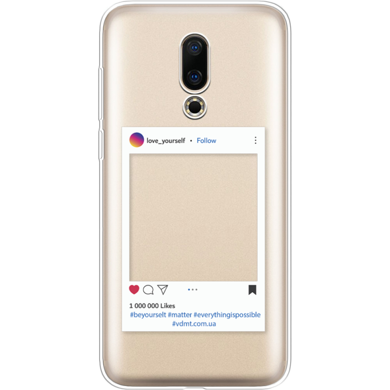 Прозрачный чехол Uprint Meizu 16X Insta