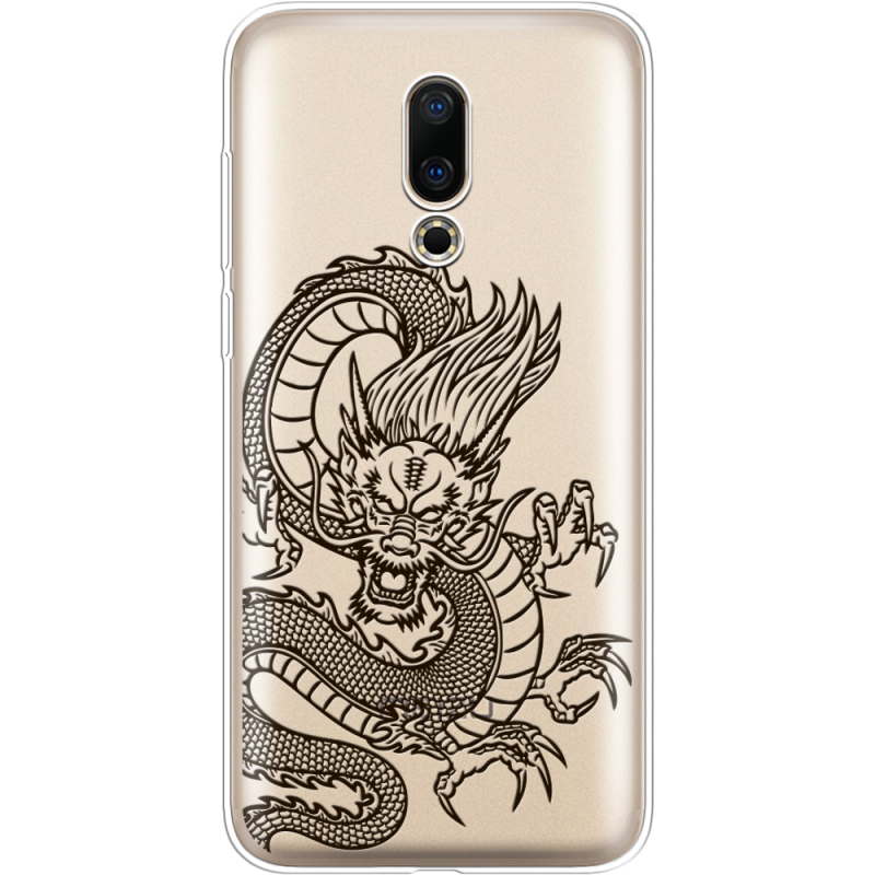 Прозрачный чехол Uprint Meizu 16X Chinese Dragon