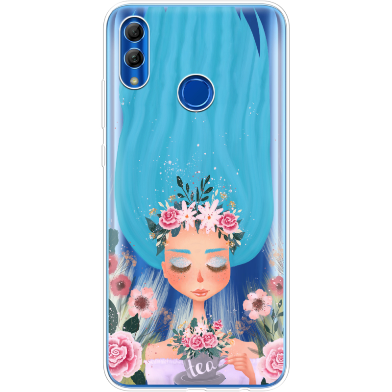 Прозрачный чехол Uprint Honor 10 Lite Blue Hair