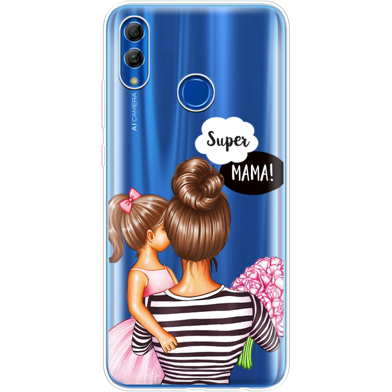 Прозрачный чехол Uprint Honor 10 Lite Super Mama and Daughter