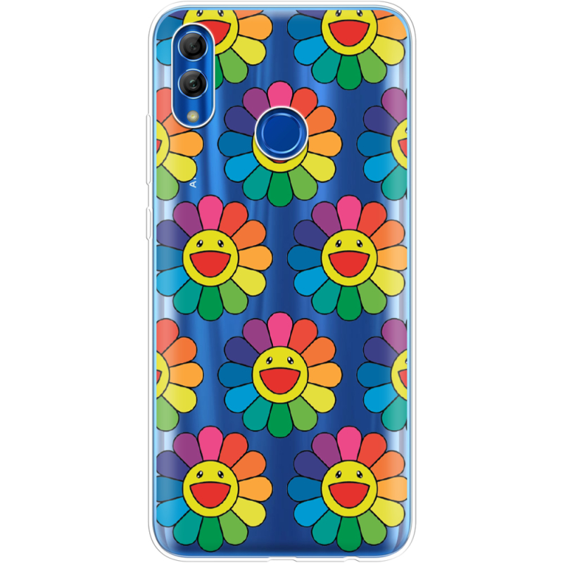 Прозрачный чехол Uprint Honor 10 Lite Hippie Flowers