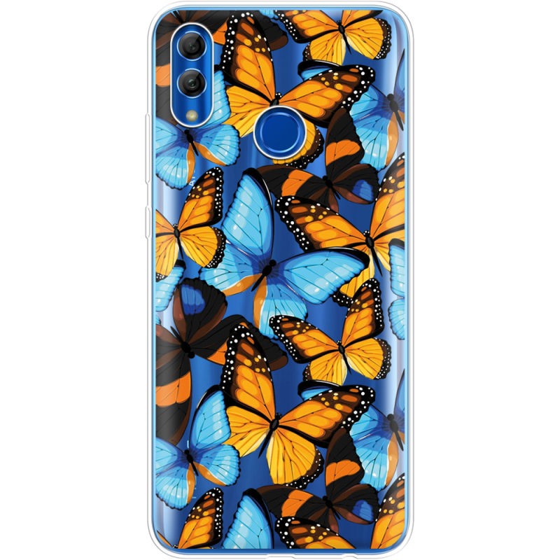 Прозрачный чехол Uprint Honor 10 Lite Butterfly Morpho