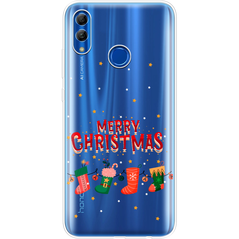 Прозрачный чехол Uprint Honor 10 Lite Merry Christmas