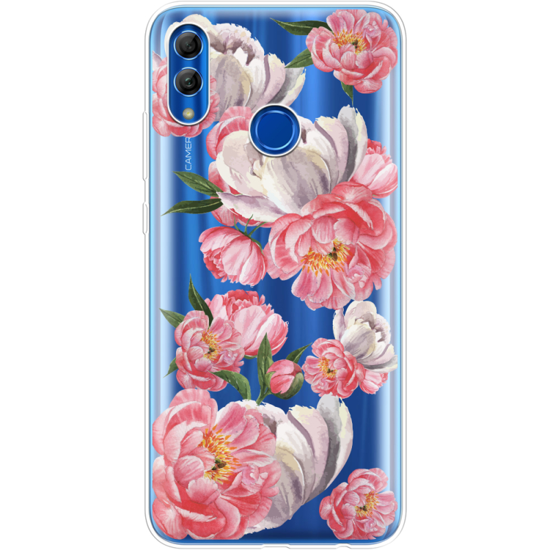 Прозрачный чехол Uprint Honor 10 Lite Peony Watercolor Style