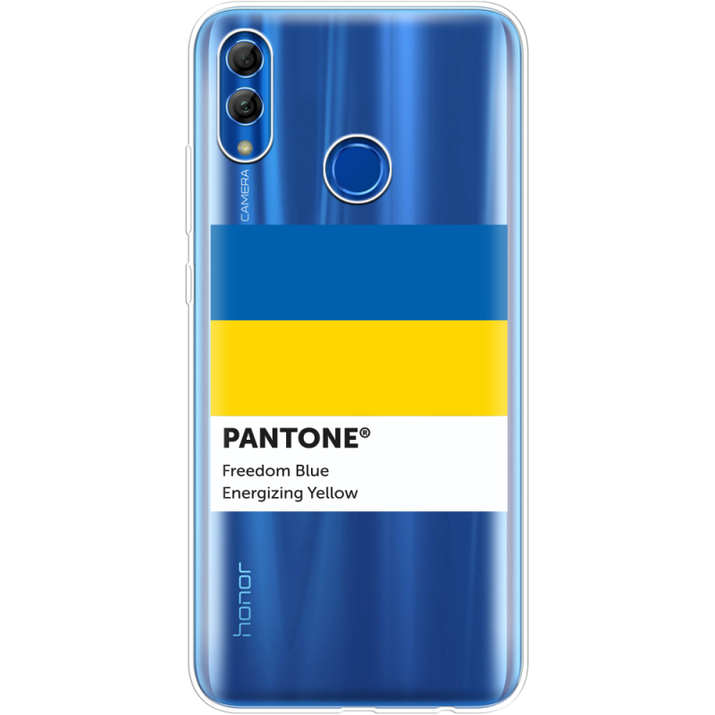 Прозрачный чехол Uprint Honor 10 Lite Pantone вільний синій