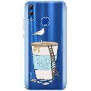 Прозрачный чехол Uprint Honor 10 Lite Segull in Cofee Pool