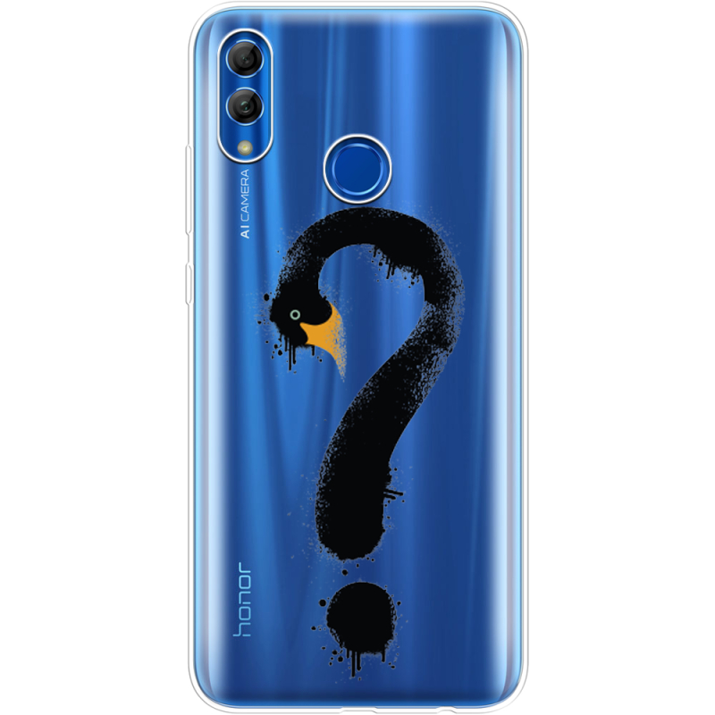 Прозрачный чехол Uprint Honor 10 Lite Swan question