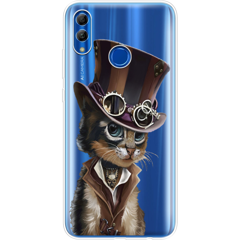 Прозрачный чехол Uprint Honor 10 Lite Steampunk Cat