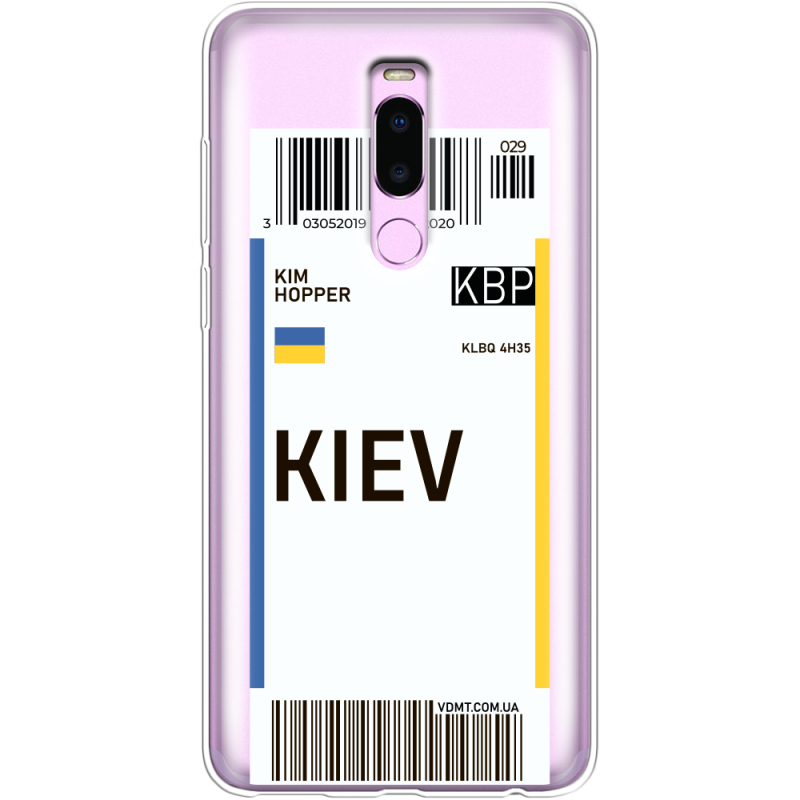 Прозрачный чехол Uprint Meizu Note 8 (M8 Note) Ticket Kiev