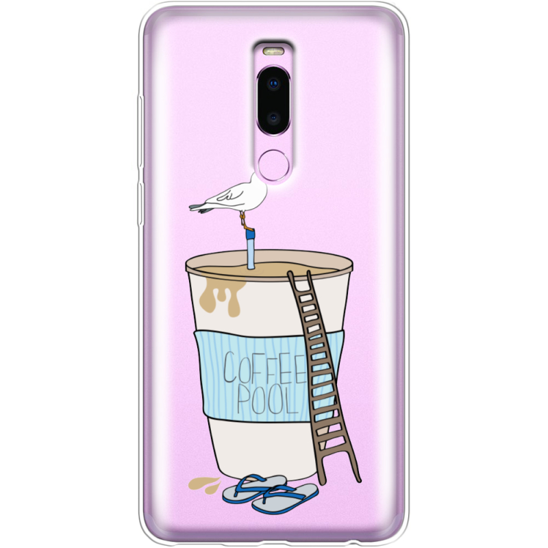 Прозрачный чехол Uprint Meizu Note 8 (M8 Note) Segull in Cofee Pool