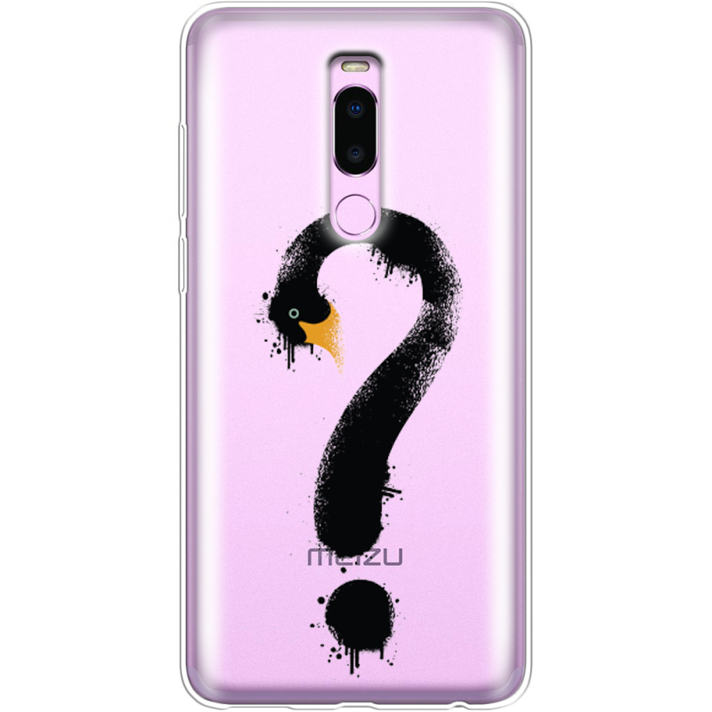 Прозрачный чехол Uprint Meizu Note 8 (M8 Note) Swan question