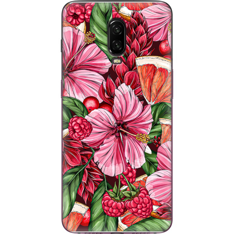 Чехол Uprint OnePlus 6T Tropical Flowers