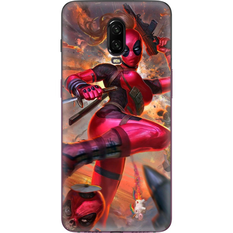 Чехол Uprint OnePlus 6T Woman Deadpool