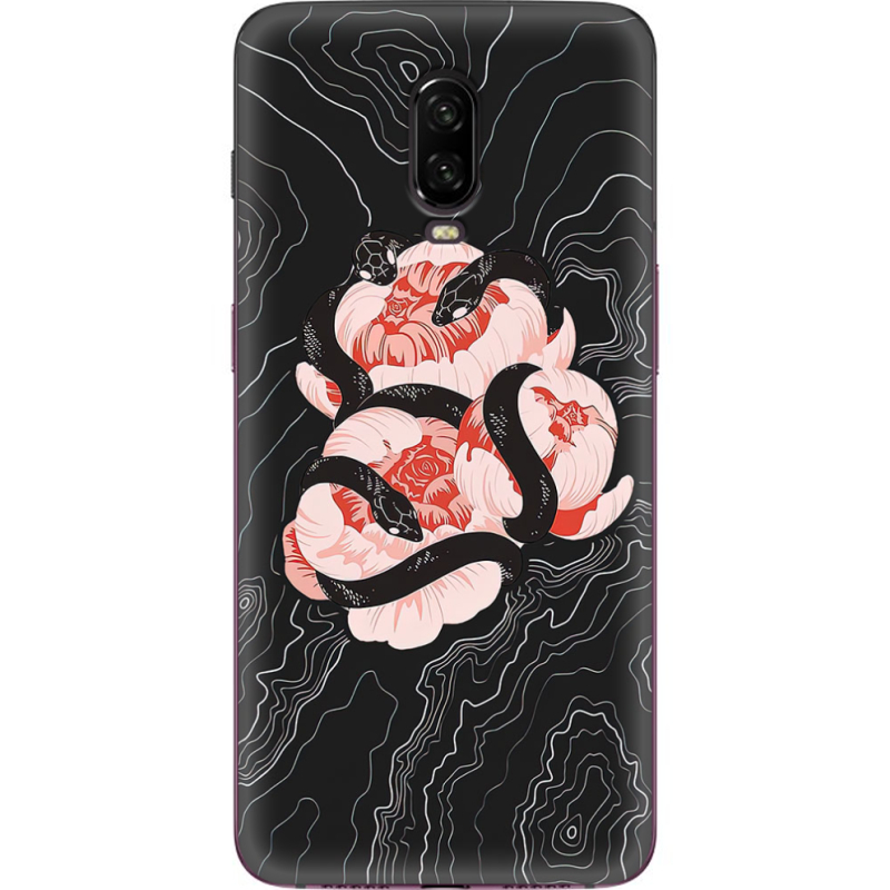 Чехол Uprint OnePlus 6T Snake Rose