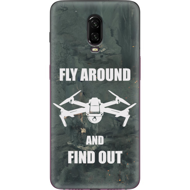 Чехол Uprint OnePlus 6T Дрон Fly Around