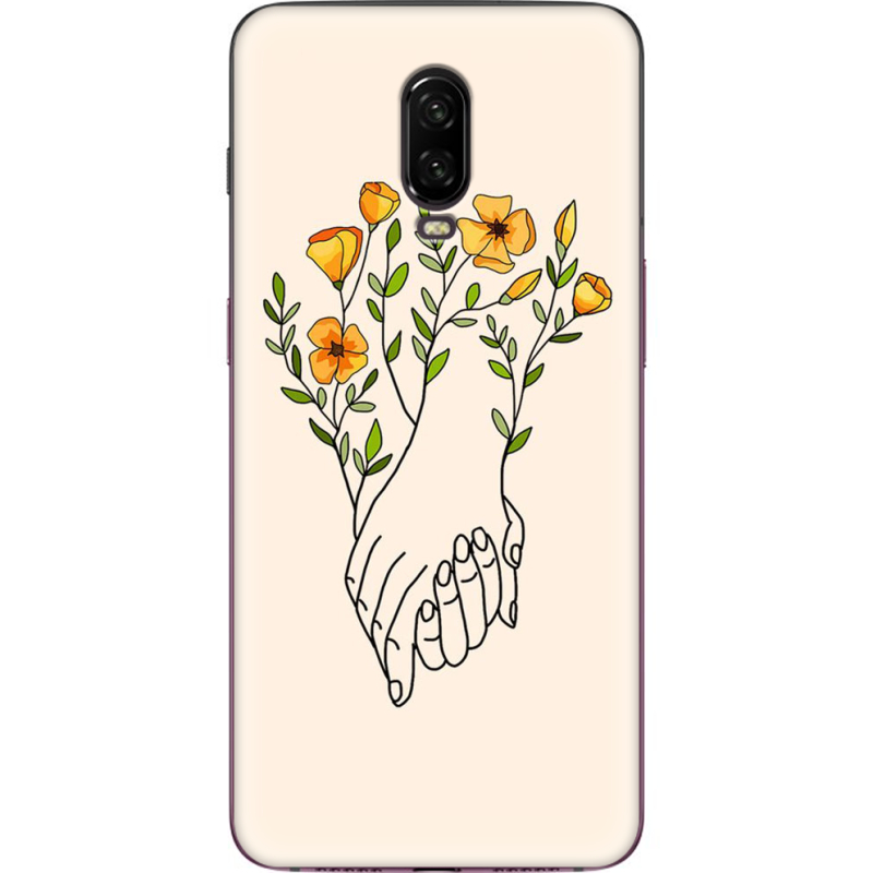 Чехол Uprint OnePlus 6T Flower Hands