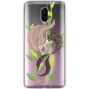 Прозрачный чехол Uprint OnePlus 6T Cute Mermaid