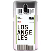 Прозрачный чехол Uprint OnePlus 6T Ticket Los Angeles