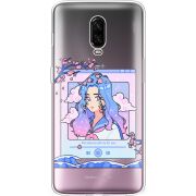 Прозрачный чехол Uprint OnePlus 6T The Sakuras Will Cry For You