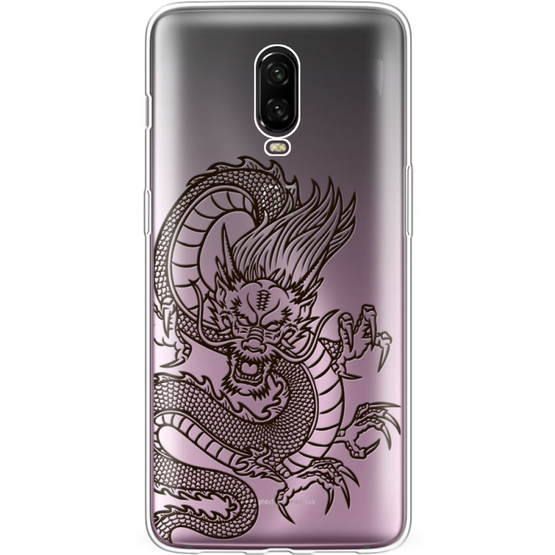 Прозрачный чехол Uprint OnePlus 6T Chinese Dragon