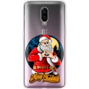 Прозрачный чехол Uprint OnePlus 6T Cool Santa