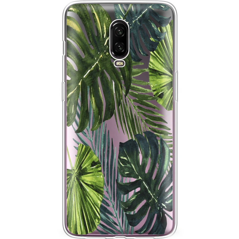 Прозрачный чехол Uprint OnePlus 6T Palm Tree