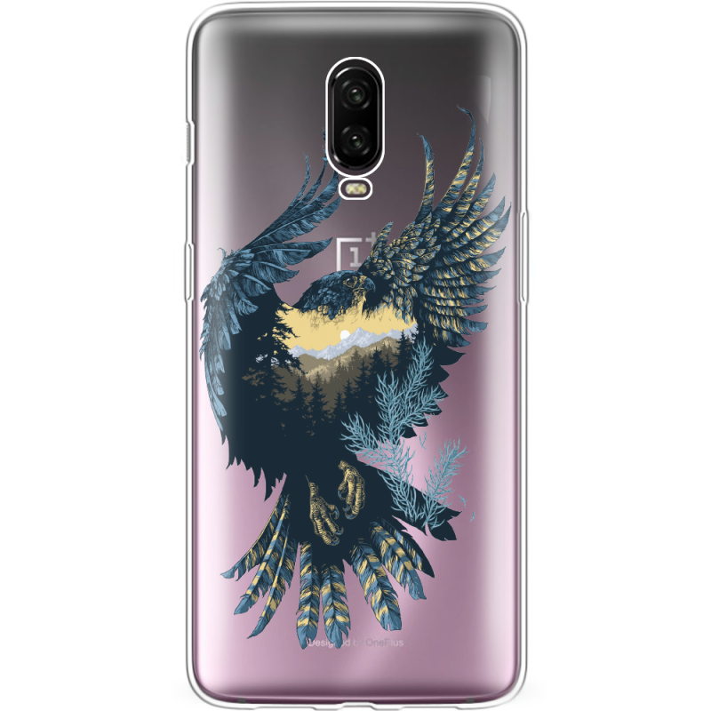 Прозрачный чехол Uprint OnePlus 6T Eagle