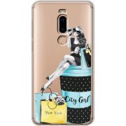 Прозрачный чехол Uprint Meizu M8 City Girl